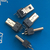 8P公头迷你USB夹板式mini8P插头焊线带地线铜壳焊板缩略图3
