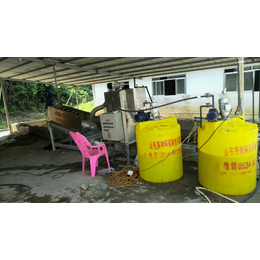 山东领旗污泥脱水设备用于养殖厂粪便的固液分离缩略图