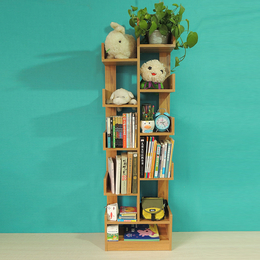 森宇厂家*创意树形书架学生书柜二筒组合收纳架客厅置物架落地