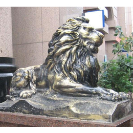 怡轩阁雕塑-山东铸铜狮子价格-汇丰铸铜狮子价格