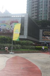 广州大量铝合金五米注水刀旗旗杆租赁旗帜布印刷制作