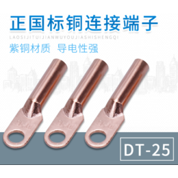 紫铜电缆接线鼻25平方堵油接线端子DT-25*铜鼻子铜线耳