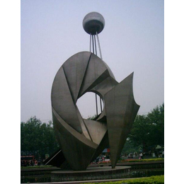 广场标志不锈钢雕塑生产_泉州广场标志不锈钢雕塑_鑫森林雕塑
