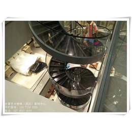 弧形玻璃楼梯价格|广水弧形玻璃楼梯|武汉弧形玻璃楼梯