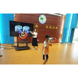 广州壹传诚VR禁毒一体机助力番禺新世纪小学禁毒月宣传