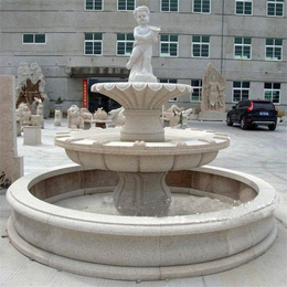 黄金麻喷泉厂家|陕西黄金麻喷泉|实创雕塑