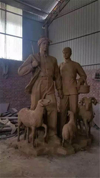 临沧步行街人物铜雕塑定制-博轩雕塑-大型步行街人物铜雕塑定制