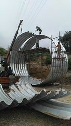 金属波纹涵管施工 钢制波纹管参数型号 管廊结构排水排污