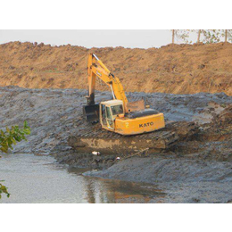 湿地挖掘机出租租赁水上挖掘机出租价格