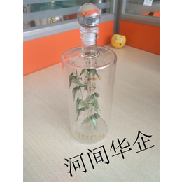 500ml内置竹子玻璃酒瓶 内置植物造型玻璃酒瓶 透明瓶缩略图