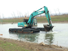 水陆挖掘机改装报价-泰州水陆挖掘机改装-宏宇出租大型挖掘机