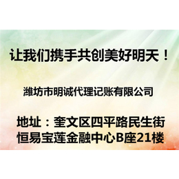 寒亭记账报税公司哪家正规_记账报税公司哪家正规_明诚(查看)