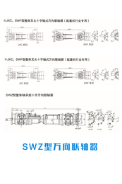 SWZ型整体轴承座十字轴式万向联轴器型号-孚克传动联轴器