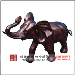铜大象-中正铜雕-定制铜大象