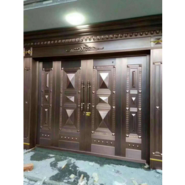 石家庄铜门设计  铜门价格  铜门订购安装  转转门控