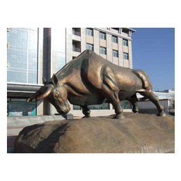 庆典垦荒铜牛厂家-世隆铜雕塑-新疆庆典垦荒铜牛