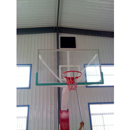永州液压篮球架|冀中体育公司|球场用电控液压篮球架