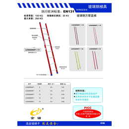 东台****梯具 原装玻璃钢方管直梯 金锚不含*