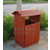 西安防腐木垃圾桶-实木垃圾箱-户外木质垃圾桶-定做厂家缩略图2