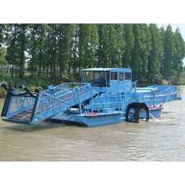 水草收割船厂|青州亚凯清淤机械厂|银川市水草收割船