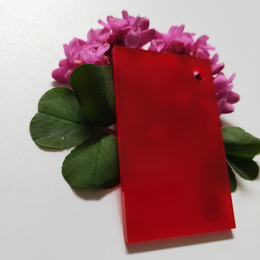 彩色亚克力板定做红色半透明有机玻璃板定制5mm塑料整板加工