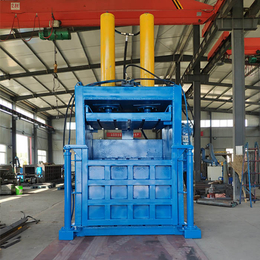 油漆桶立式液压打包机多少钱-立式液压打包机-曲阜鲁丰机械厂家