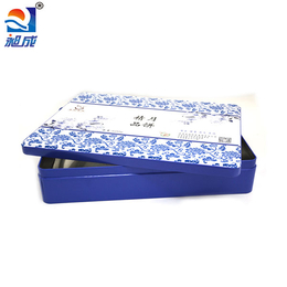 供应厂家精品月饼铁盒包装定制 长方形月饼铁盒 彩印月饼铁盒