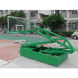 眉山液压篮球架|冀中体育公司|广场用电动液压篮球架