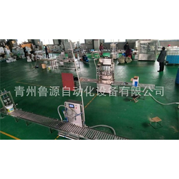 大豆油灌装贴标机厂家-青州鲁源灌装生产线-贴标机厂家