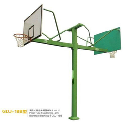 赣州固定篮球架|冀中体育公司|单臂固定篮球架供应商