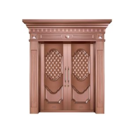 木纹铜门|文登铜门|百狮盾铜门
