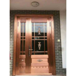 玻璃铜门|百狮盾铜门|张掖铜门