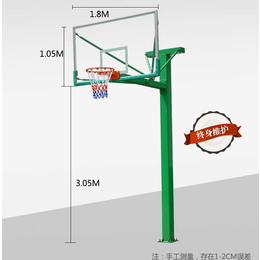 地埋式方管篮球架尺寸、地埋式方管篮球架、强森体育器材招标