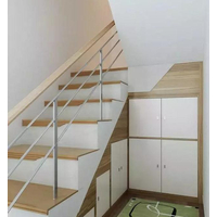 楼梯也能做收纳，把这些空间利用上