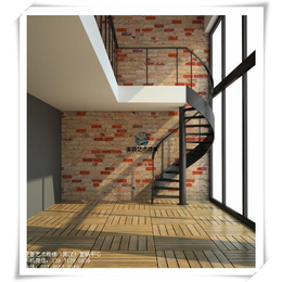 青山钢木楼梯图片,武汉亚誉艺术楼梯,室外钢木楼梯图片