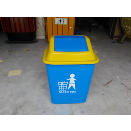供应虎林市图书馆垃圾桶 塑料单桶果皮箱垃圾箱