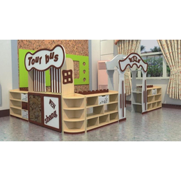 英奇利*园儿童实木整理收纳玩具柜架厂家YQL-D37801