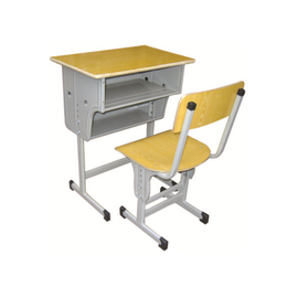HL-A1949多层板双层单柱课桌椅