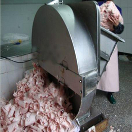 诸城神州供应全自动不锈钢羊肉卷刨肉机  商用冻肉切片机