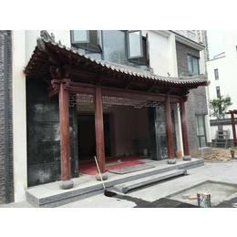 陕西仿古门头 实木门头 仿古装饰门头 古建门头 商铺门头