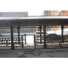 安装碳化木花架-广西花架- 南京典藏装饰公司(查看)