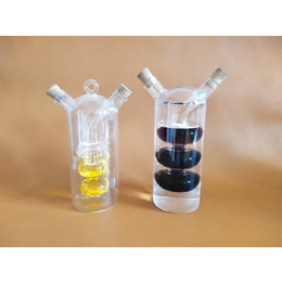 宇航玻璃制品(图)、二合一玻璃调料壶、玻璃调料壶