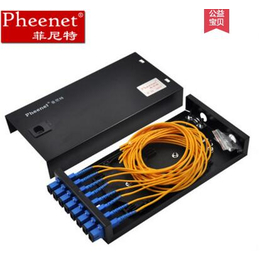 菲尼特光纤终端盒接线排列光纤接头盒视频教程热缩帽式光缆接头盒
