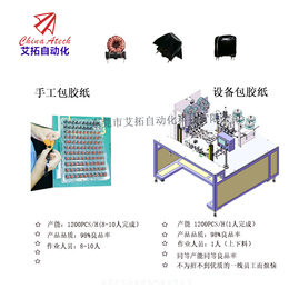 自动包胶纸机变压器电感线圈自动磁芯贴折包胶纸机缩略图
