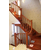 品家楼梯 红木色实木楼梯颜色 榉木材质定制楼梯 上海楼梯缩略图2