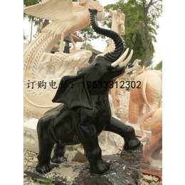 石雕大象雕塑 动物雕塑 湖南长沙康大雕塑
