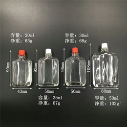 60ml玻璃瓶*四方玻璃瓶蜂蜜瓶白酒瓶玻璃100ml酒瓶缩略图