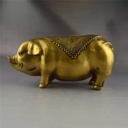 工艺铜猪-山东铜猪-兴悦铜雕铜猪(查看)