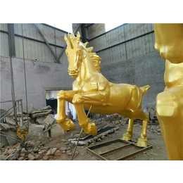 3米玻璃钢马雕塑,恒保发铜雕厂,宁夏玻璃钢马