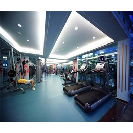 东莞黄江健身房装修 PVC运动地板与石塑地板
